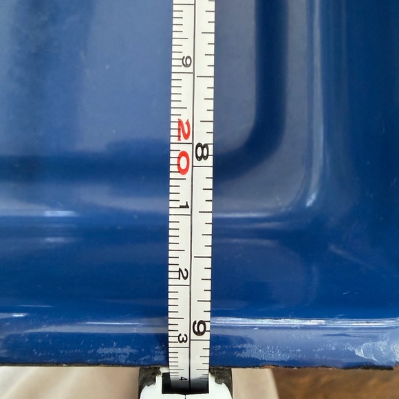 Catherineholm blue with white Lotus design Mid-Century Modern Blue lasagna pan - Picture 3 of 11